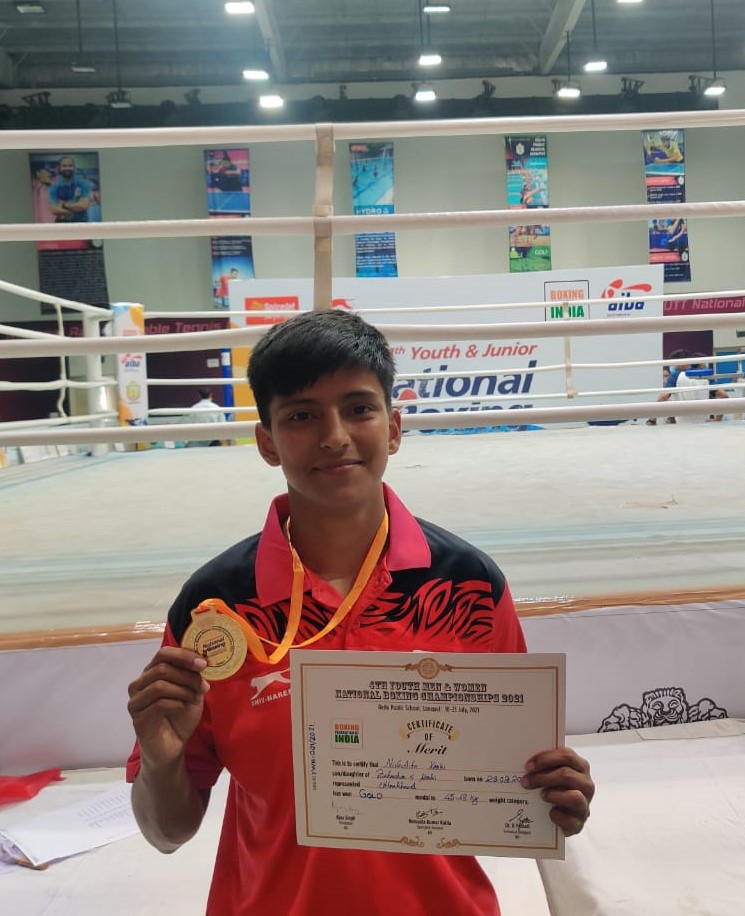 7) Nivedita Karki of Uttarakhand stunned th reigning World Youth champion Gitika 3-2 in the final of 4th Youth National Boxing Championships in Sonipat on Friday (1)